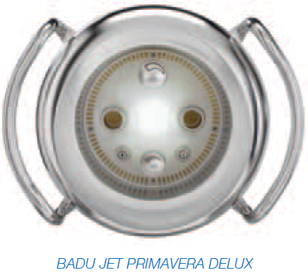 ВСТРАИВАЕМЫЙ ПРОТИВОТОК BADU JET PRIMAVERA DELUX 1013459 Светодиодный прожектор белый 75 м3/ч